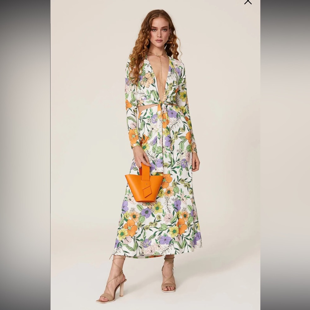 AFRM Assi Cutout Dress Vintage Floral S